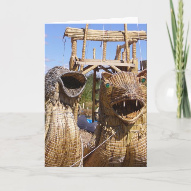 titicaca boat faces card (Front)