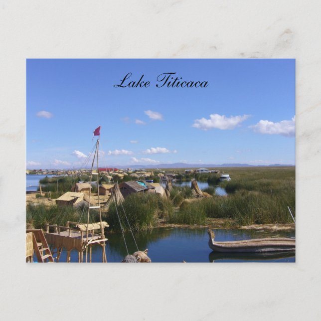 titicaca floating village postcard (Front)