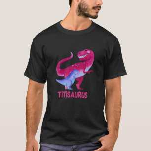 Titisaurus Cute AMA Saurus Dinosaur Mother's Day F T-Shirt