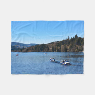 Titisee lake in the Black Forest     Fleece Blanket