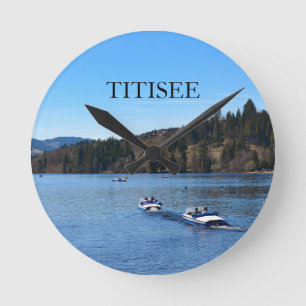 Titisee lake in the Black Forest     Round Clock
