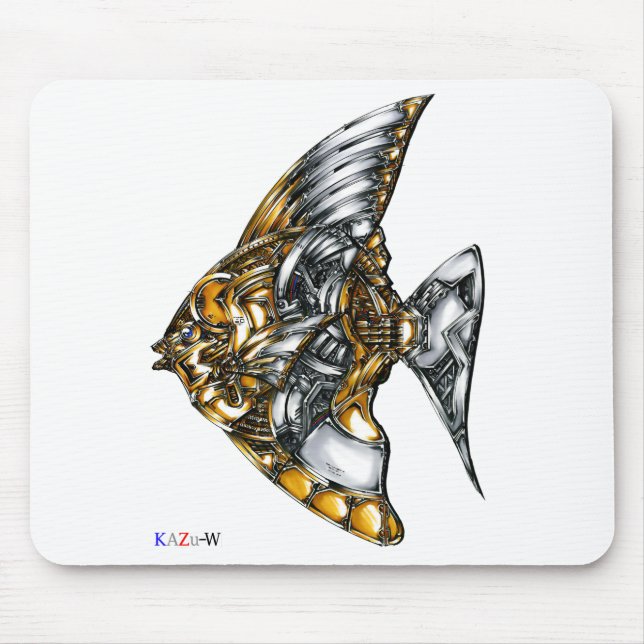Title 00002 "Machine Fish" Mouse Pad (Front)