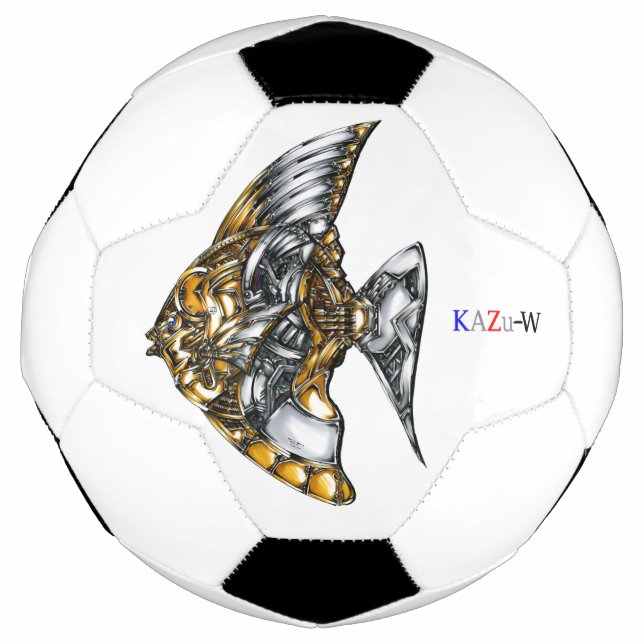 Title 00002 "Machine Fish" Soccer Ball (Front)