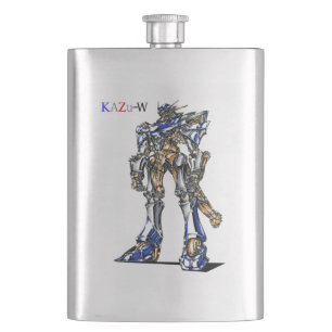 Title 00009 "Robot of Organic Details" Hip Flask