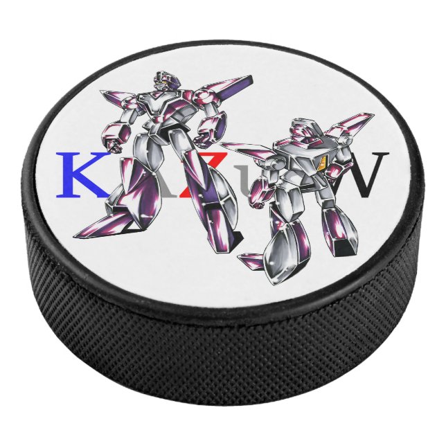 Title 00012 "Hero Robot Basic Body" Hockey Puck (3/4)