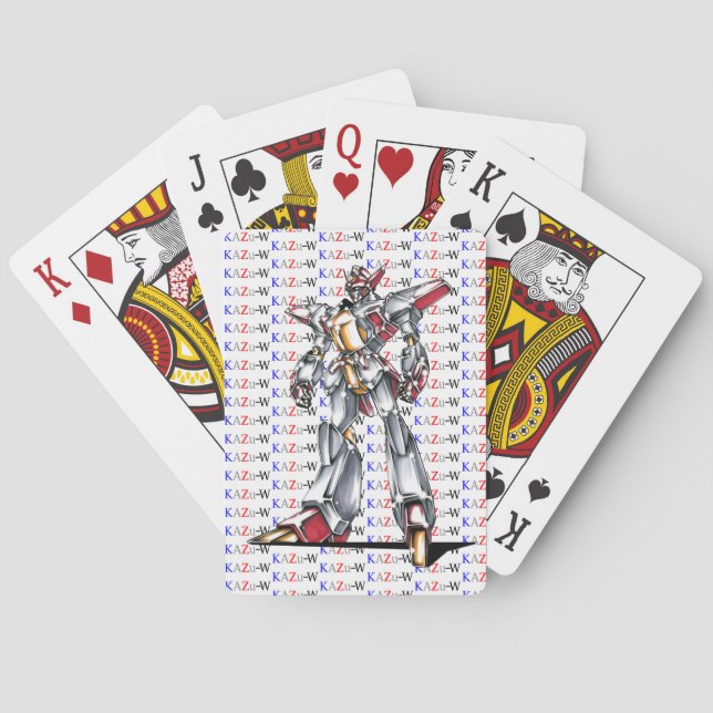 Title 00014 "The Main Character Fuselage" Playing Cards (Back)