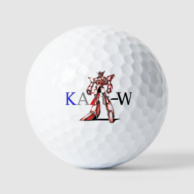Title: 00016 "Ace Robot" Golf Balls (Front)