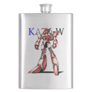 Title: 00016 "Ace Robot" Hip Flask