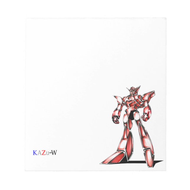 Title: 00016 "Ace Robot" Notepad (Front)