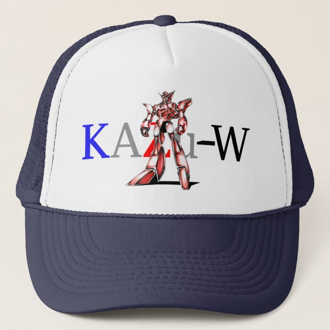 Title: 00016 "Ace Robot" Trucker Hat (Front)