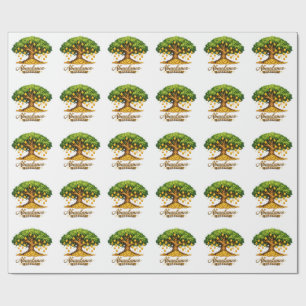 Title Abundance Money Tree Wrapping Paper Roll