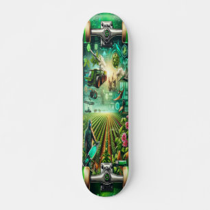 Title: "Agritech Fields Deck" Skateboard