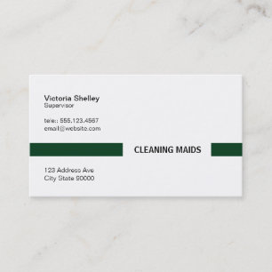 Title Bar (Deep Green) Business Card