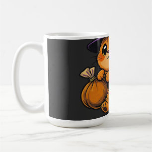 Title Cat-Ch Me If You Can – Funny Halloween Cat Coffee Mug