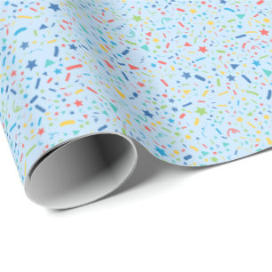Title:  Confetti Celebration Wrapping Paper
