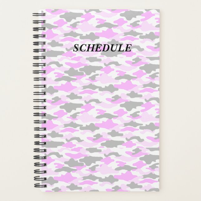 Title Custom Camouflage (Pink) Planner Handbook (Front)