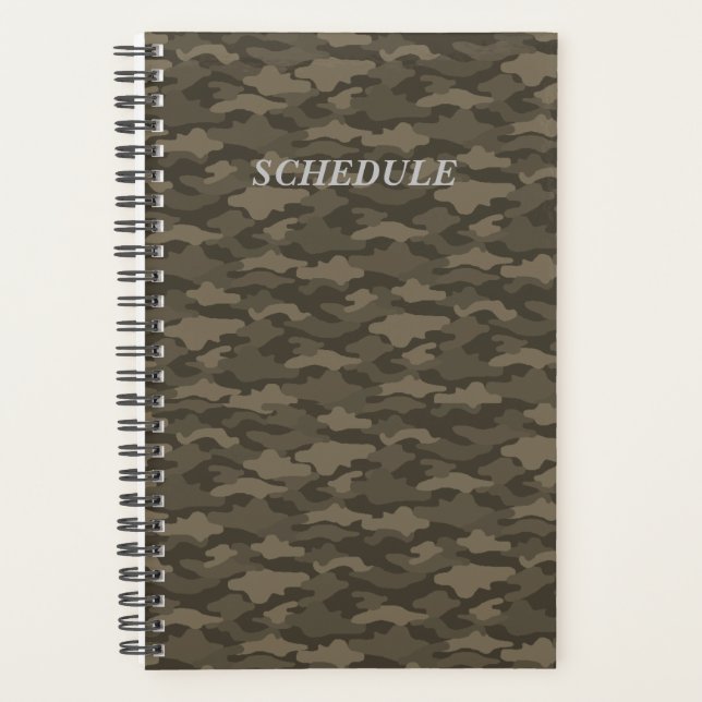 Title Custom Camouflage (Sepia) Planner Handbook (Front)