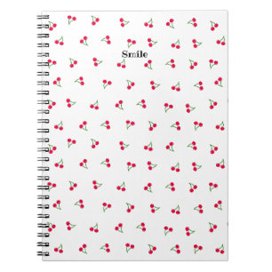 Title Custom Cherry (White) Notebook