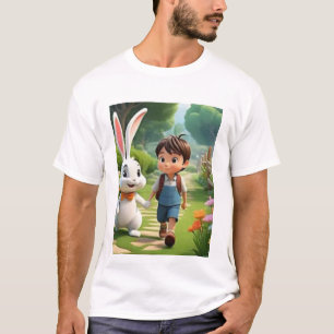 Title  Cute Cartoon Character T-Shirt Fun Graphic*