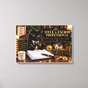 Title & Escrow Professional Where Every Closing Co Canvas Print
