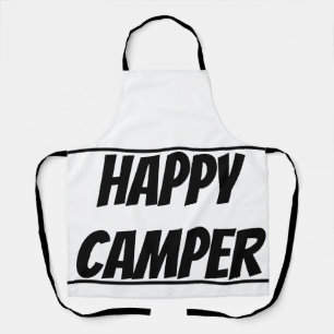 Title: Happy Camper Funny Camping Outdoor Adventur Apron