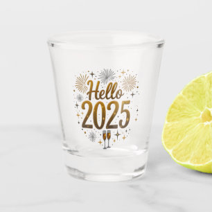 Title: "Hello 2025 " New Year Shot Glasses