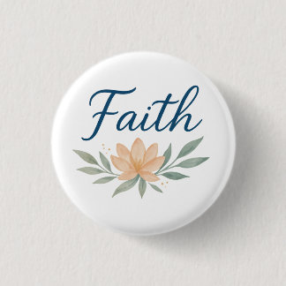 Title: Hold Faith Close — Light Always Returns 3 Cm Round Badge