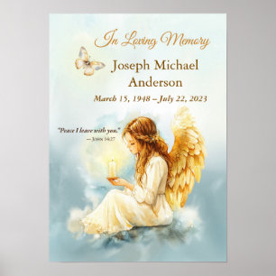Title:
In Loving Memory Angel Candle – Custom Name Poster