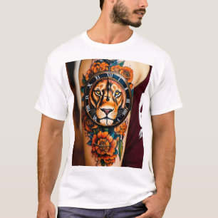 Title: Lioness Rose Tattoo Apparel: Wear Your Stre T-Shirt