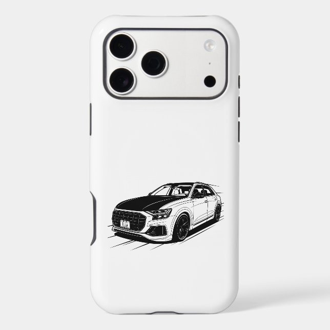 Title: Modern Luxury SUV Outline Case (Back)