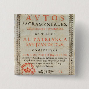 Title page 15 cm square badge