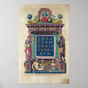 Title page, 3rd edition 'Theatrun Orbis Poster