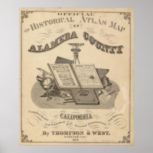 Title Page Alameda County atlas map Poster