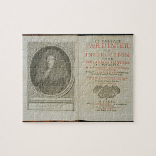 Title page and portrait frontispiece of the author jigsaw puzzle