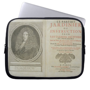 Title page and portrait frontispiece of the author laptop sleeve