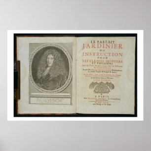 Title page and portrait frontispiece of the author poster
