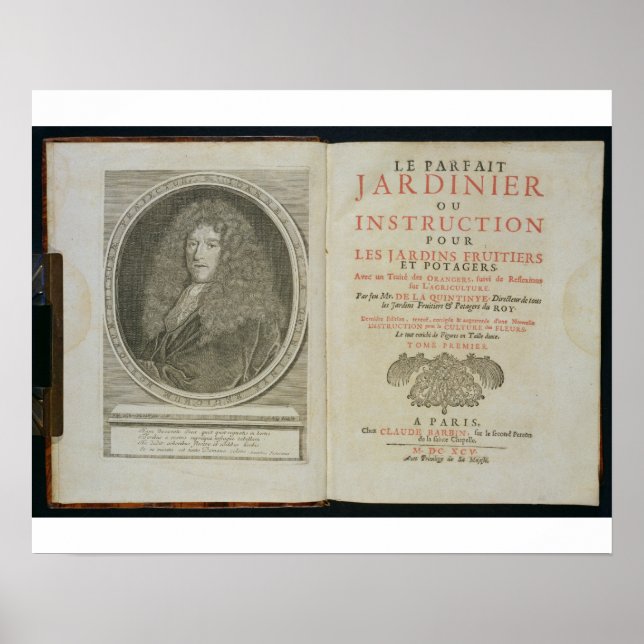 Title page and portrait frontispiece of the author poster (Front)