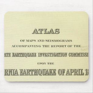 Title Page Atlas California earthquake Mouse Pad