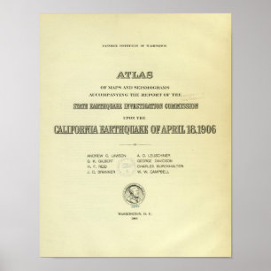 Title Page Atlas California earthquake Poster