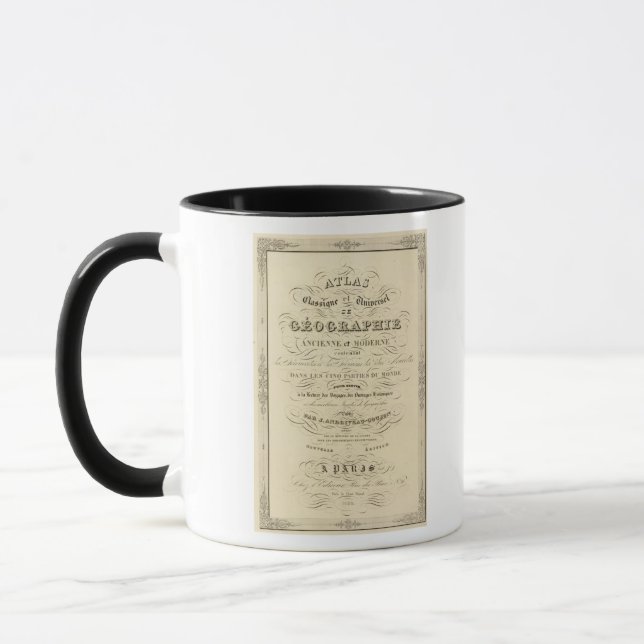 Title Page Atlas classical and universal geography Mug (Left)