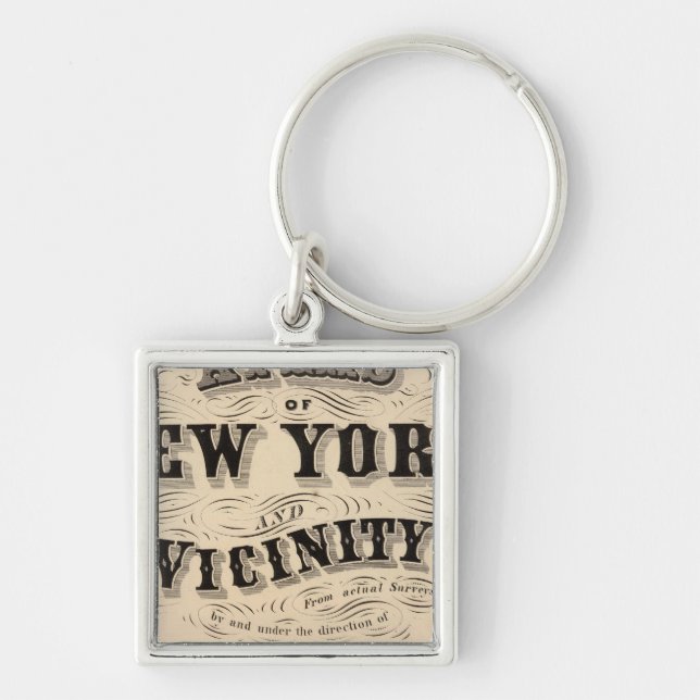 Title Page Atlas of New York, vicinity Key Ring (Front)