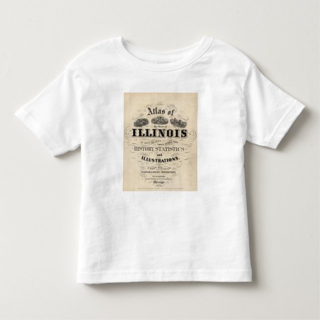 Title Page Atlas of the State of Illinois Toddler T-Shirt (Front)