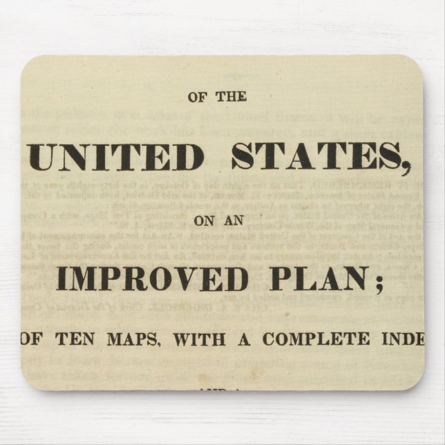 Title Page Atlas of the United States Mouse Pad (Front)