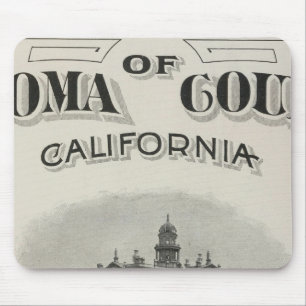 Title Page Atlas Sonoma County, California Mouse Pad