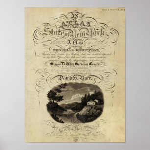 Title Page Atlas, State of New York Poster