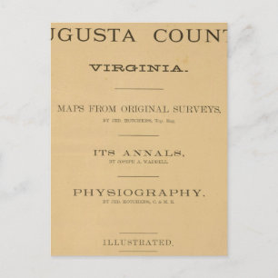Title Page Augusta County, Virginia Postcard