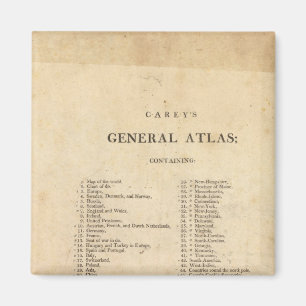 Title Page Carey's general atlas Magnet