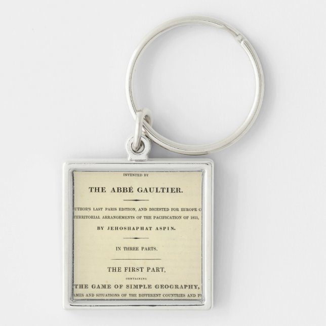 Title Page Complete course of geography Key Ring (Front)