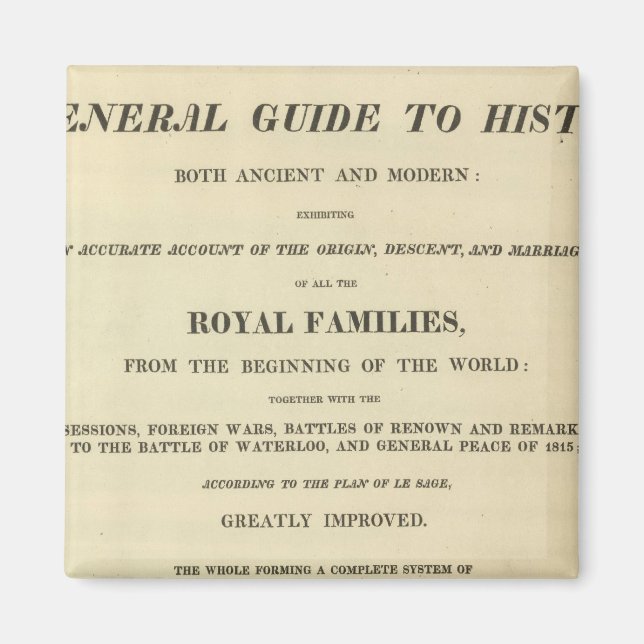 Title Page Complete Genealogical, Historical Magnet (Front)