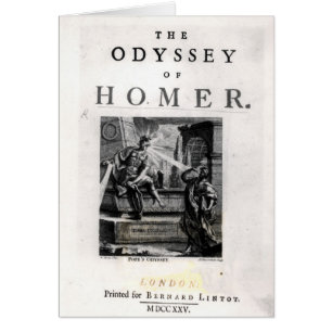 Title page for 'The Odyssey' by Homer